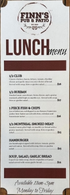 Lunch Menu