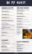 Menu posted March 30, 2022