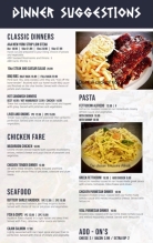 Menu posted March 30, 2022