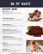 Menu posted March 30, 2022