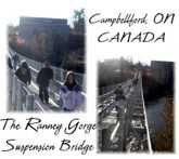 The Ranney Gorge Suspension Bridge in Campbellford