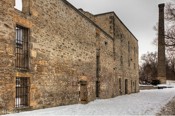 Goldie Mill Built in 1866 in Guelph by James Goldie at the site of a burnt out mill. It was destroyed by fire in 1953 and the ruins are used for public venues.